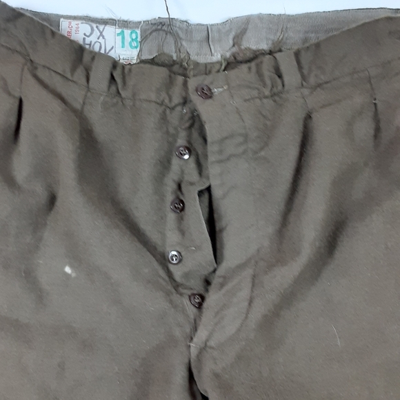 Vtg J Veyrier Paris 1964 Military Pants 34x26 - Picture 4 of 7